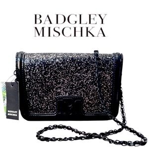 BADGLEY MISCHKA➕NWT Glitter Small Crossbody Bag